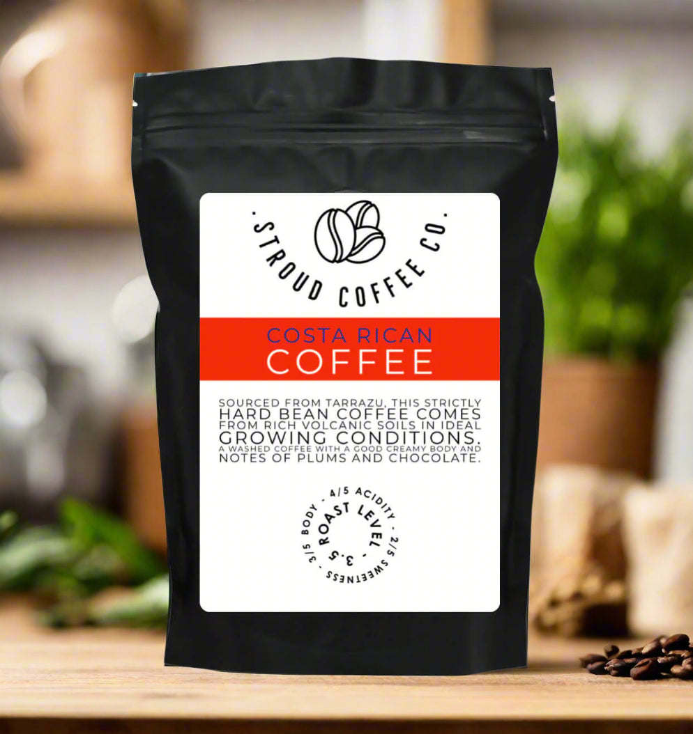 Tarrazu is a world famous coffee growing region known as the Area of the Saints. This Strictly Hard Bean coffee comes from rich volcanic soils in ideal growing condi