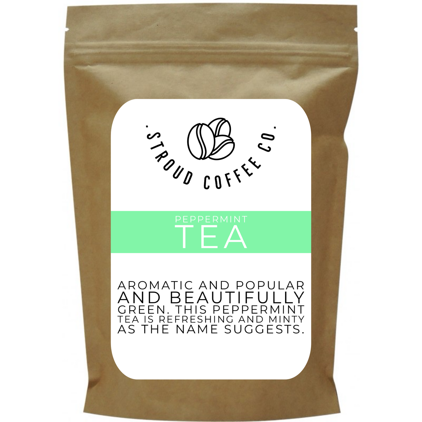 Aromatic and popular and beautifully green. This peppermint tea is refreshing and minty, as the name suggests.