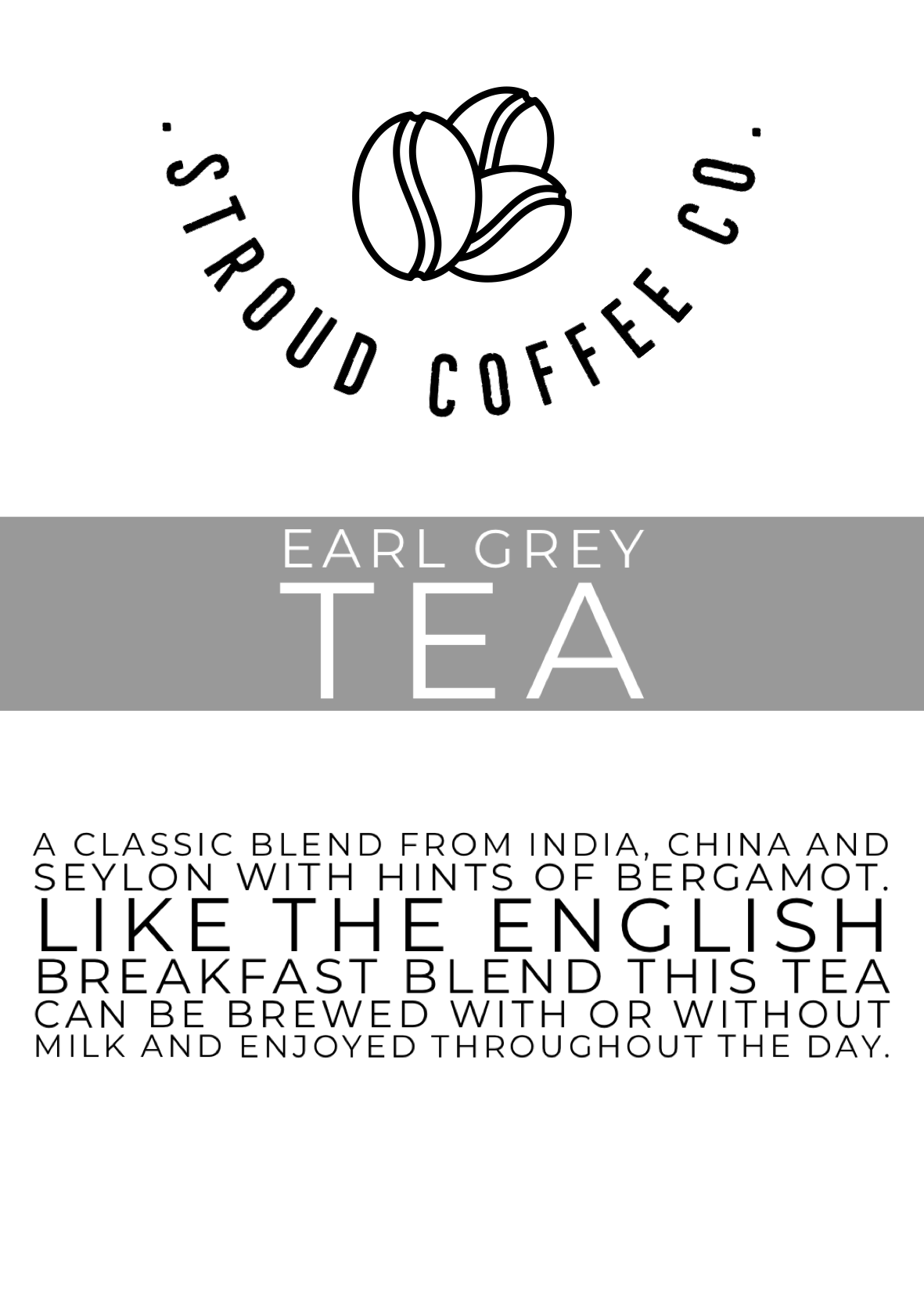 A classic blend from India, China and Seylon with hints of bergamot. Like the English Breakfast Blend this tea can be brewed with or without milk and enjoyed through