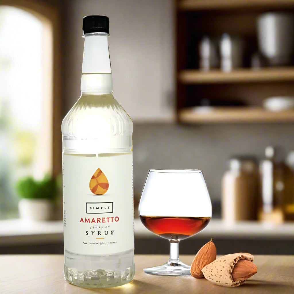 Amaretto Flavouring Syrup (1 Litre)
This amaretto flavouring syrup is non-alcoholic and is gorgeous in cappuccinos and lattes, and can also be used in cocktails and