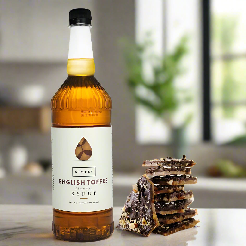 English Toffee Flavouring Syrup (1 Litre)
This English Toffee flavouring syrup has a gorgeous rich toffee flavour, making it ideally suited to frothy coffees and hot