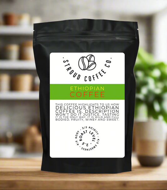 This coffee highlights to us how delicious Ethiopian coffee is. It is wild, winey and yet full bodied.
Our Ethiopian Coffee is grown about 1600 masl in the Oromia re