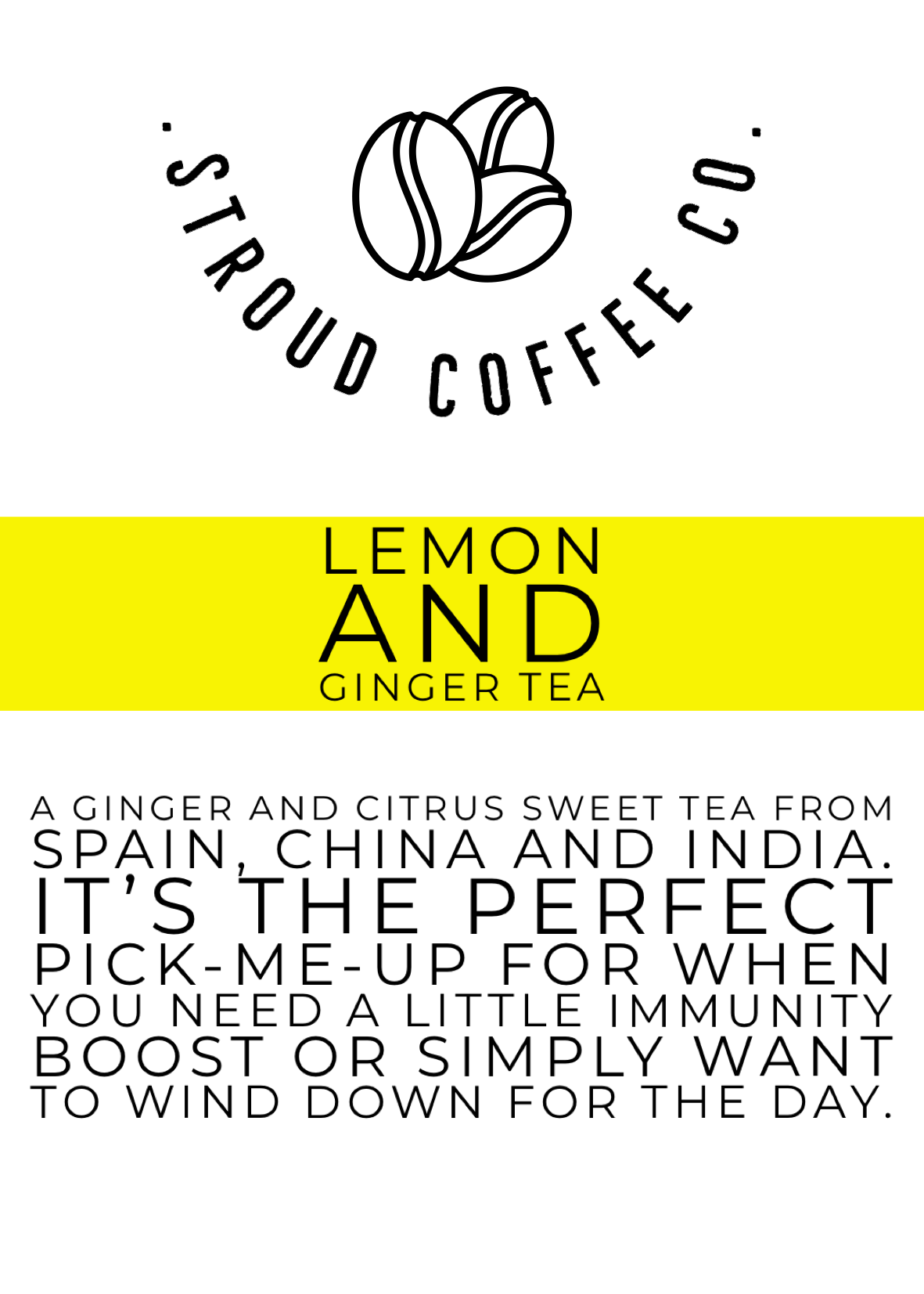 A ginger and citrus sweet tea from Spain, China and India. It’s the perfect pick-me-up for when you need a little boost or simply want to wind down for the day.