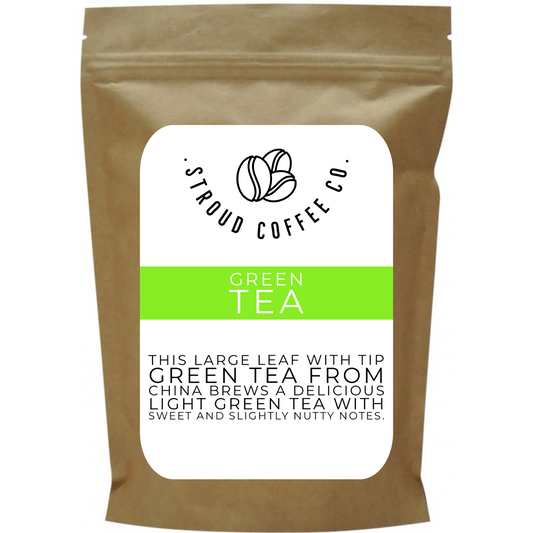 This large leaf with tip green tea from China brews a delicious light green tea with sweet and slightly nutty notes.