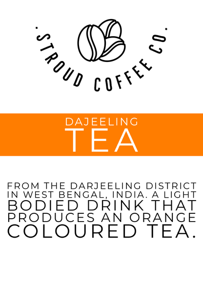 From the Darjeeling district in West Bengal, India. A light bodied drink that produces an orange coloured tea.