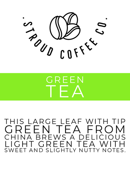 This large leaf with tip green tea from China brews a delicious light green tea with sweet and slightly nutty notes.