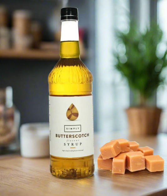 Butterscotch Flavouring Syrup (1 Litre)
This smooth and mouthwatering butterscotch syrup from Simply can make great milkshakes, or is great when added to smoothies f
