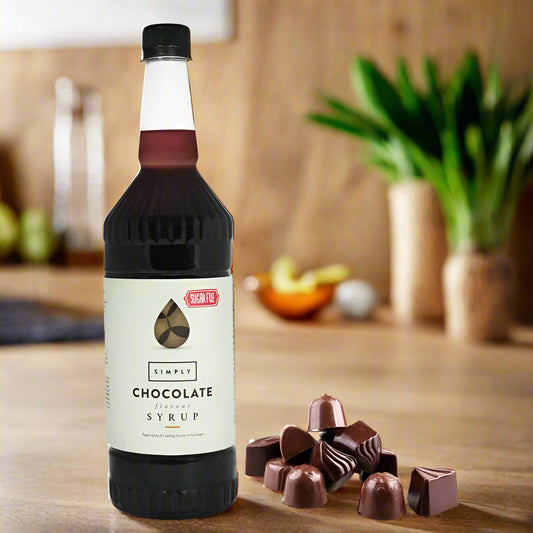 Simply Chocolate Sugar Free Syrup (1 Litre)
This delicious sugar free chocolate flavouring syrup can be added to cappuccinos and lattes to make great mocha coffees, 